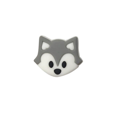 Wholesale 3pcs Silicone Fox Focal beads